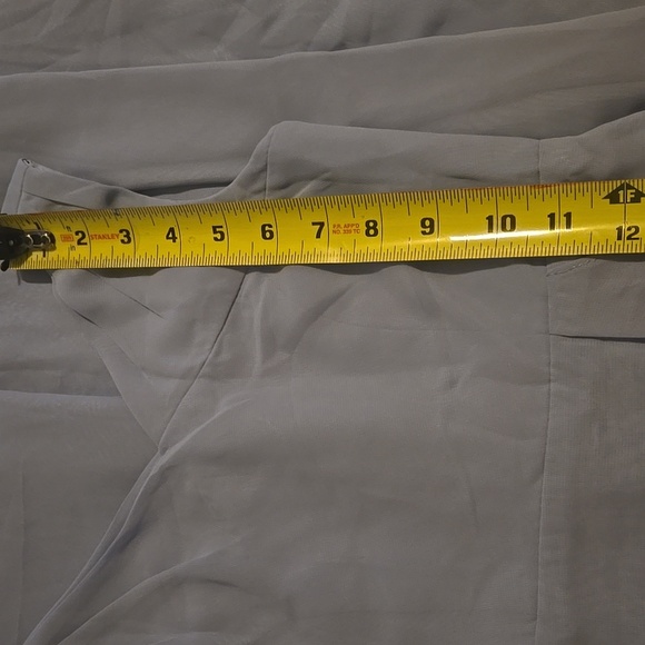 Azazie V-Neck Dress in Light Blue (2b) - Picture 7 of 9